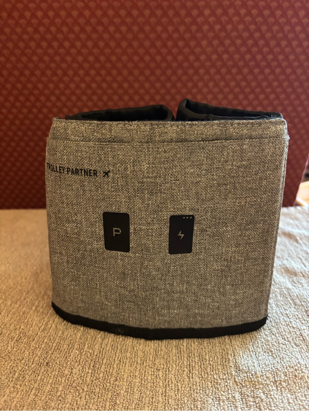 Suitcase drink holder